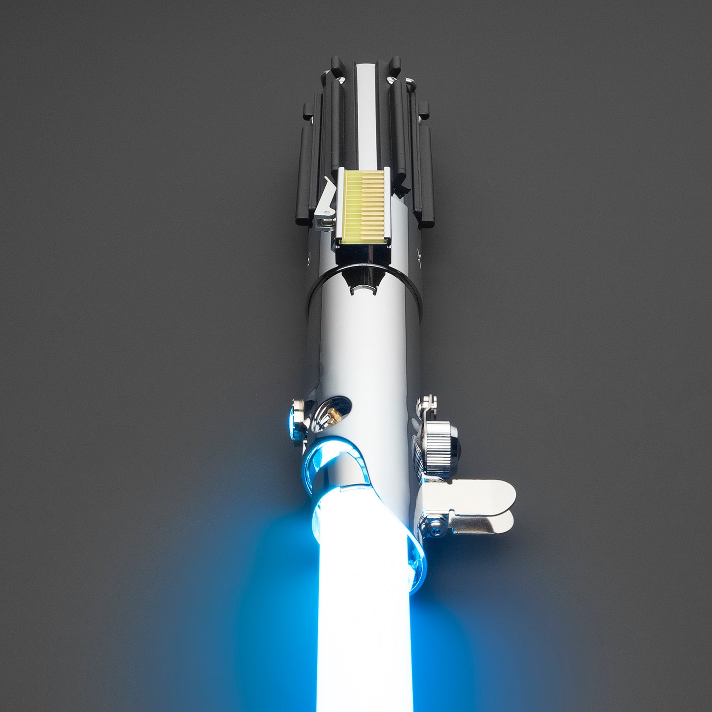 Premium Graflex hilt lightsaber replica glowing blue – Battle Sabers