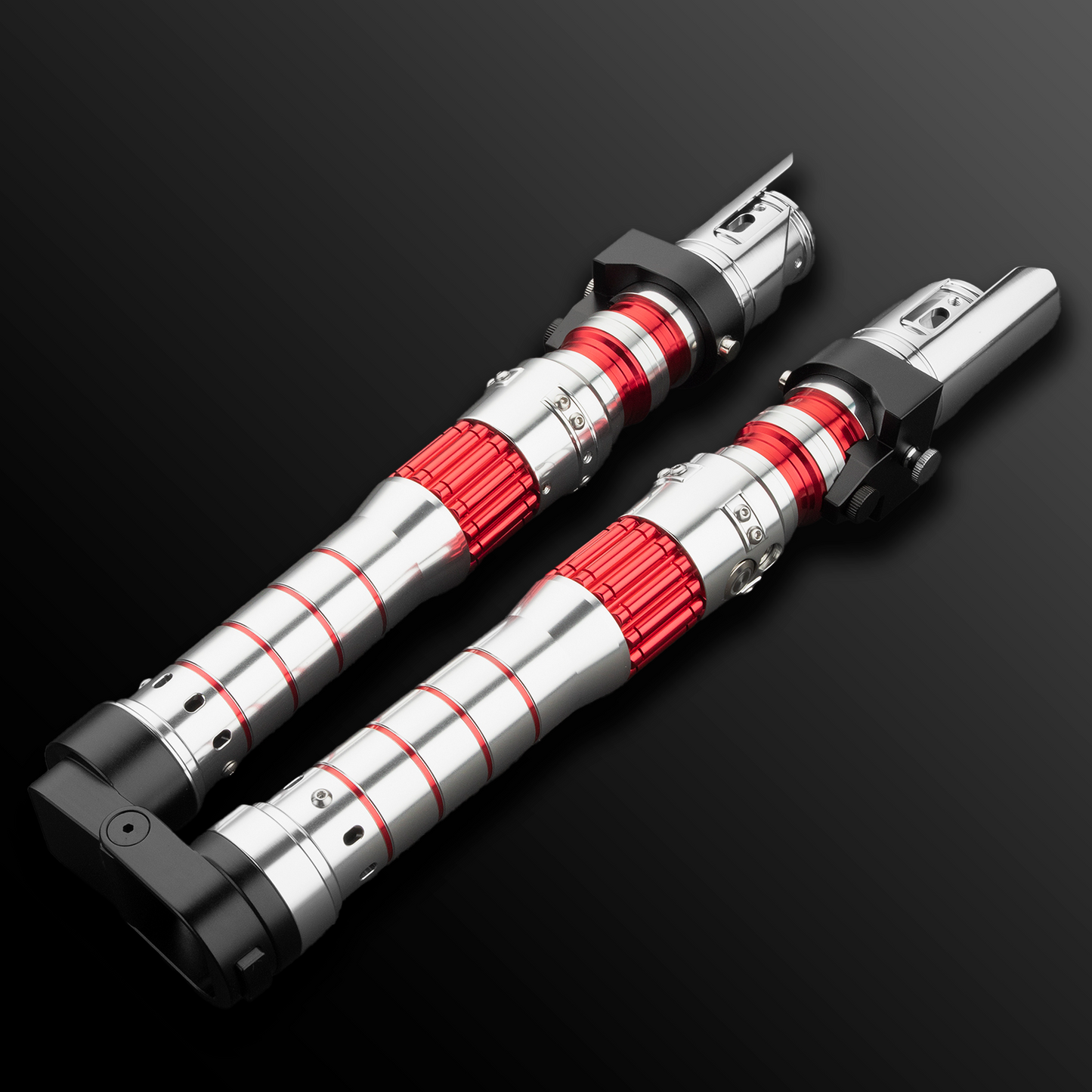 Inspired Dark Rey Red Double-Bladed Lightsaber - Battle Sabers