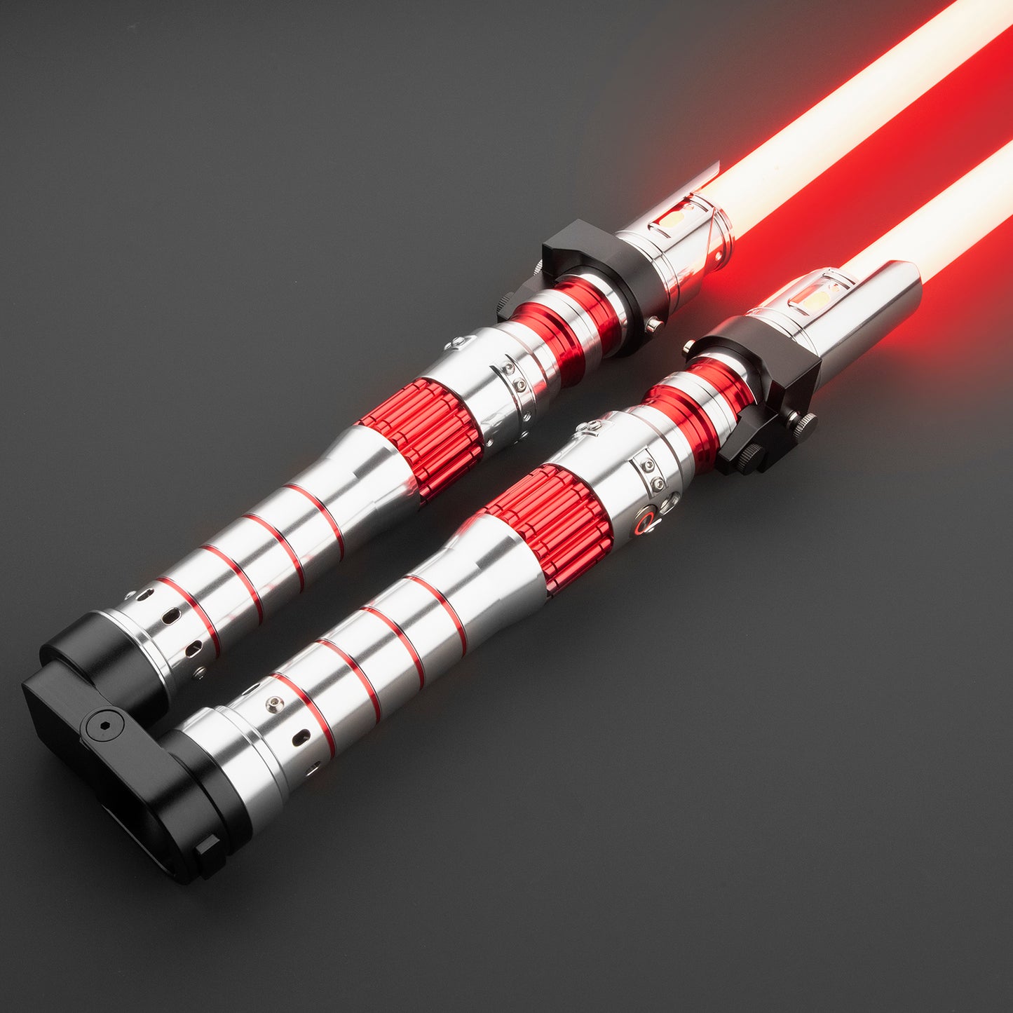 Dark Rey Red Twin Blade Lightsaber - Battle Sabers