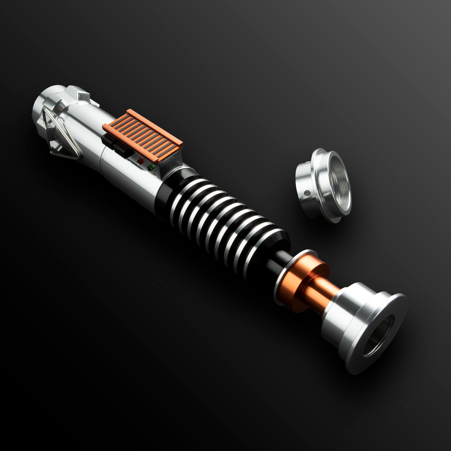 Custom Luke Skywalker V2 lightsaber with polished metallic hilt – Battle Sabers