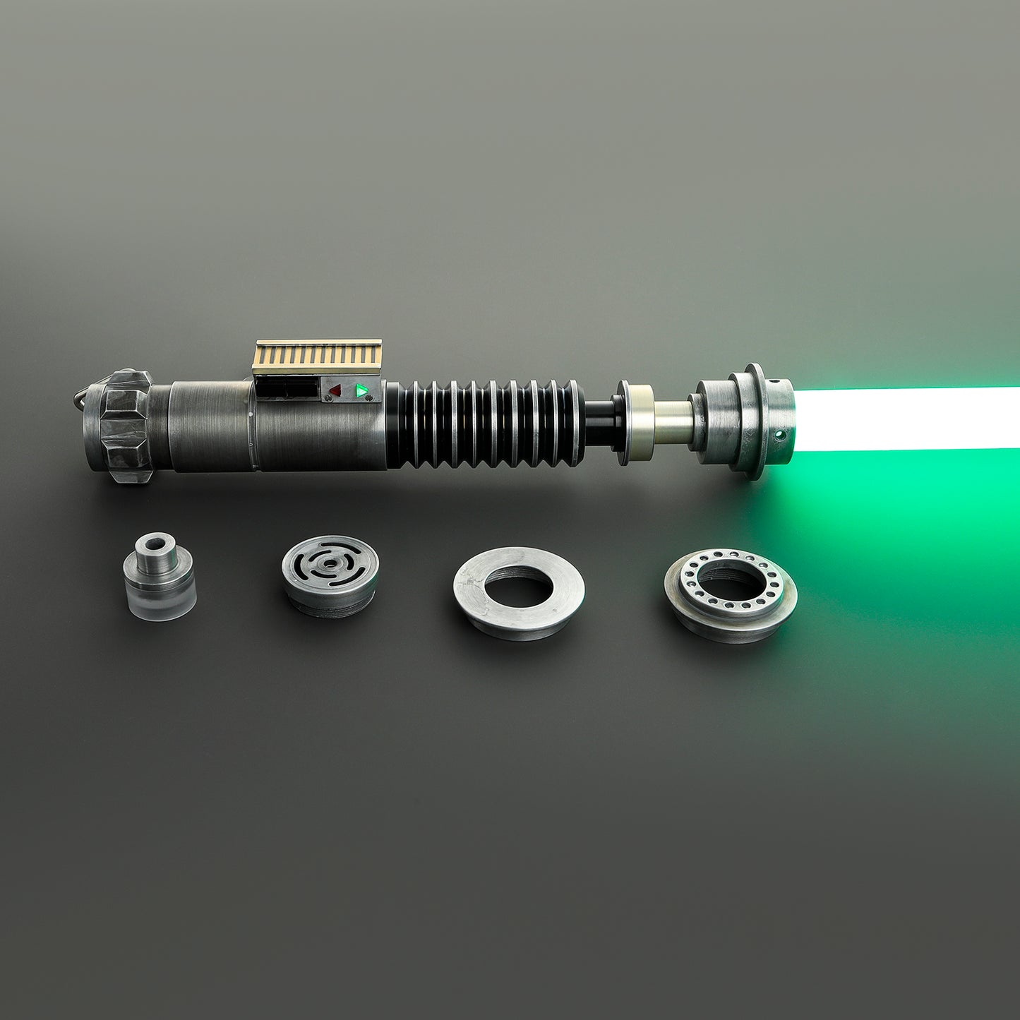 Famous Luke Skywalker V3 lightsaber with classic hilt and blue blade – Battle Sabers