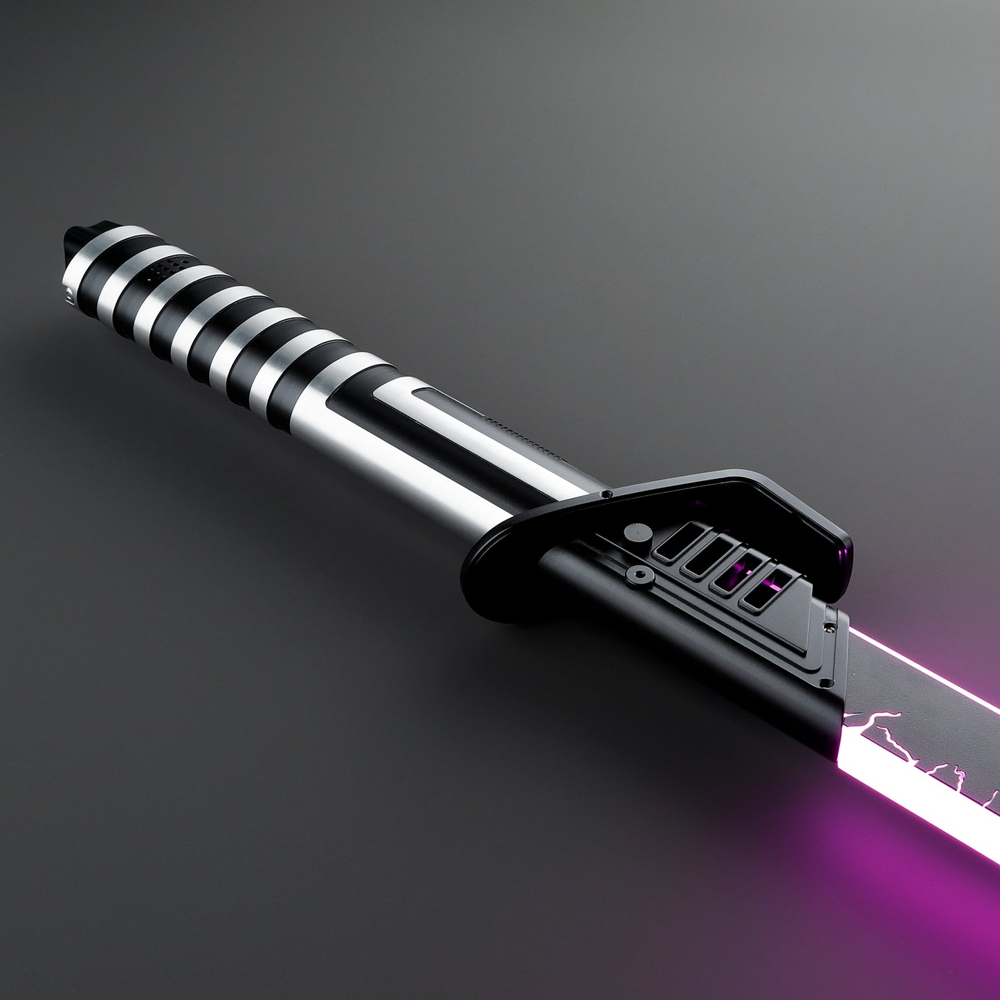 Silver/Black Darksaber Sith Custom Saber - Battle Sabers