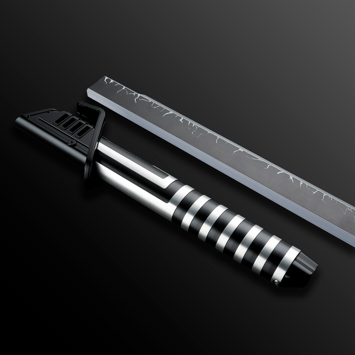 Silver/Black Darksaber Sith Lightsaber Replica - Battle Sabers