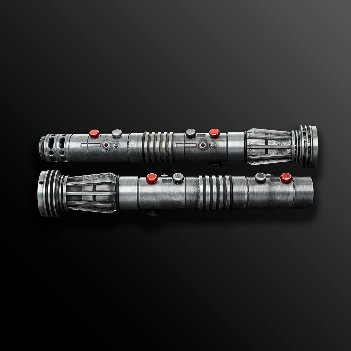 Darth Maul Dual Wield Light Saber Replica Weathered - Battle Sabers