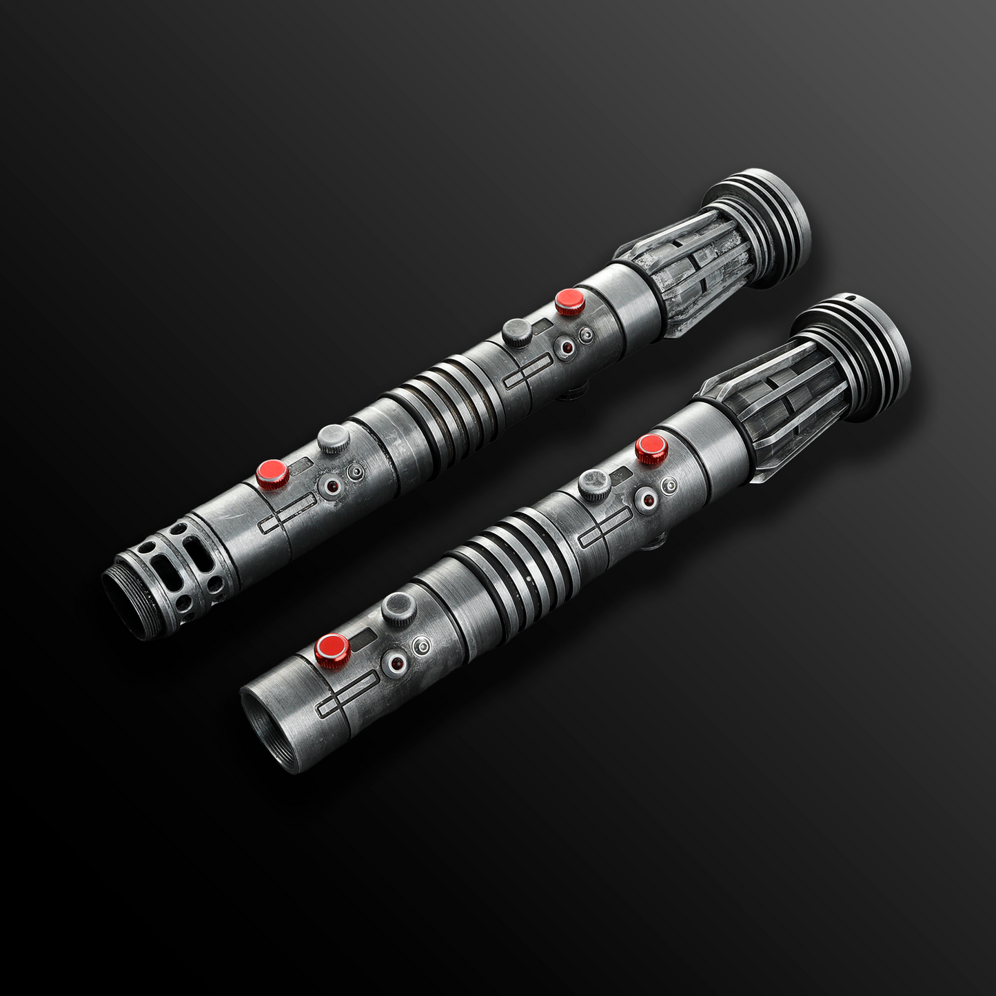 Inspired Darth Maul Dual Wield Lightsaber Weathered - Battle Sabers
