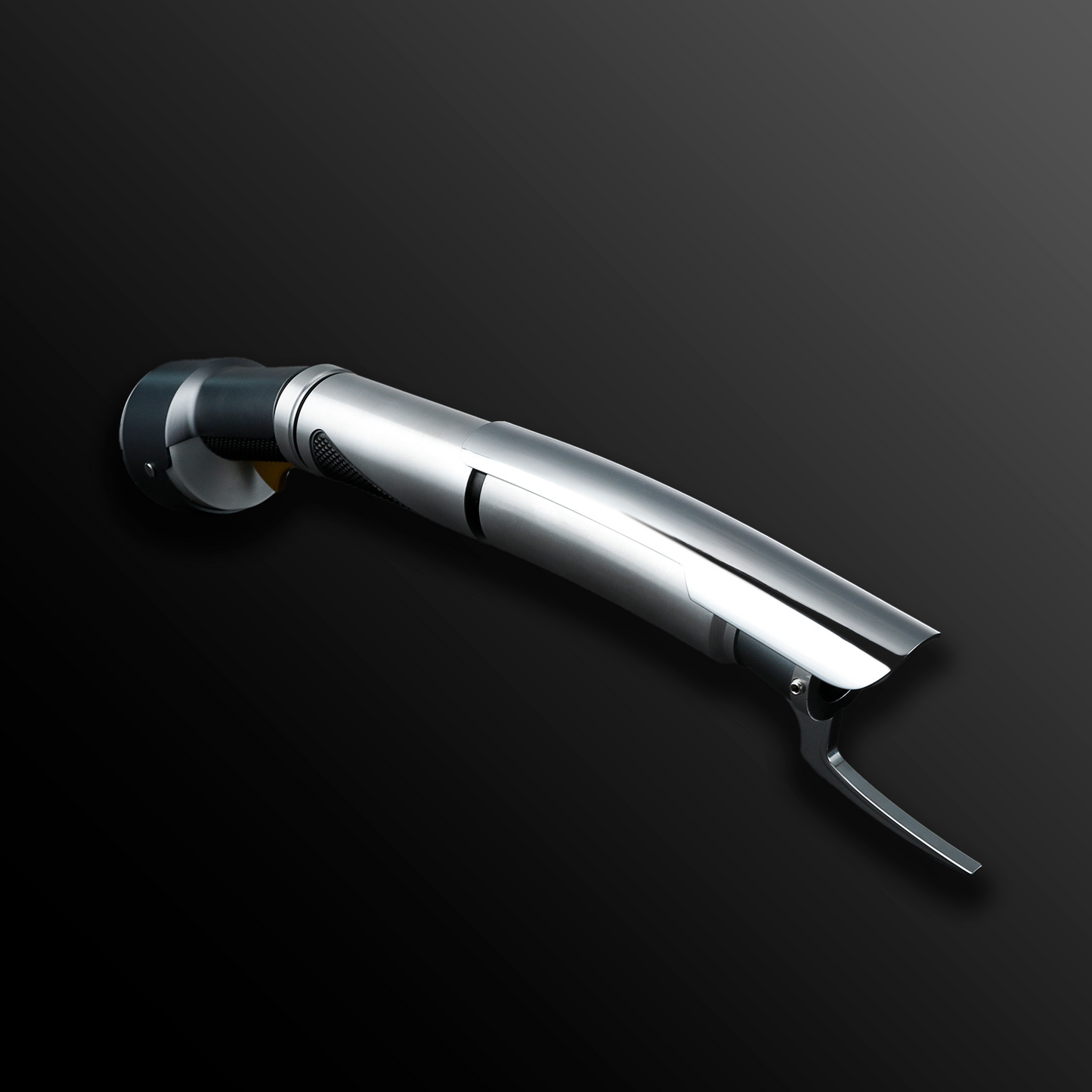 Famous Dooku lightsaber with distinctive curved hilt and red blade – Battle Sabers