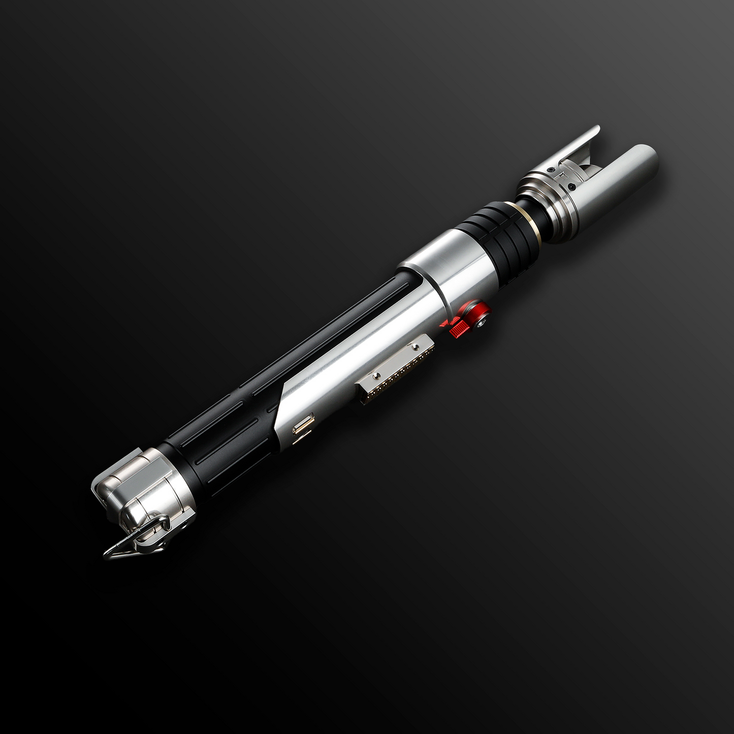 Custom Sabine Wren chrome lightsaber with sleek metallic hilt – Battle Sabers