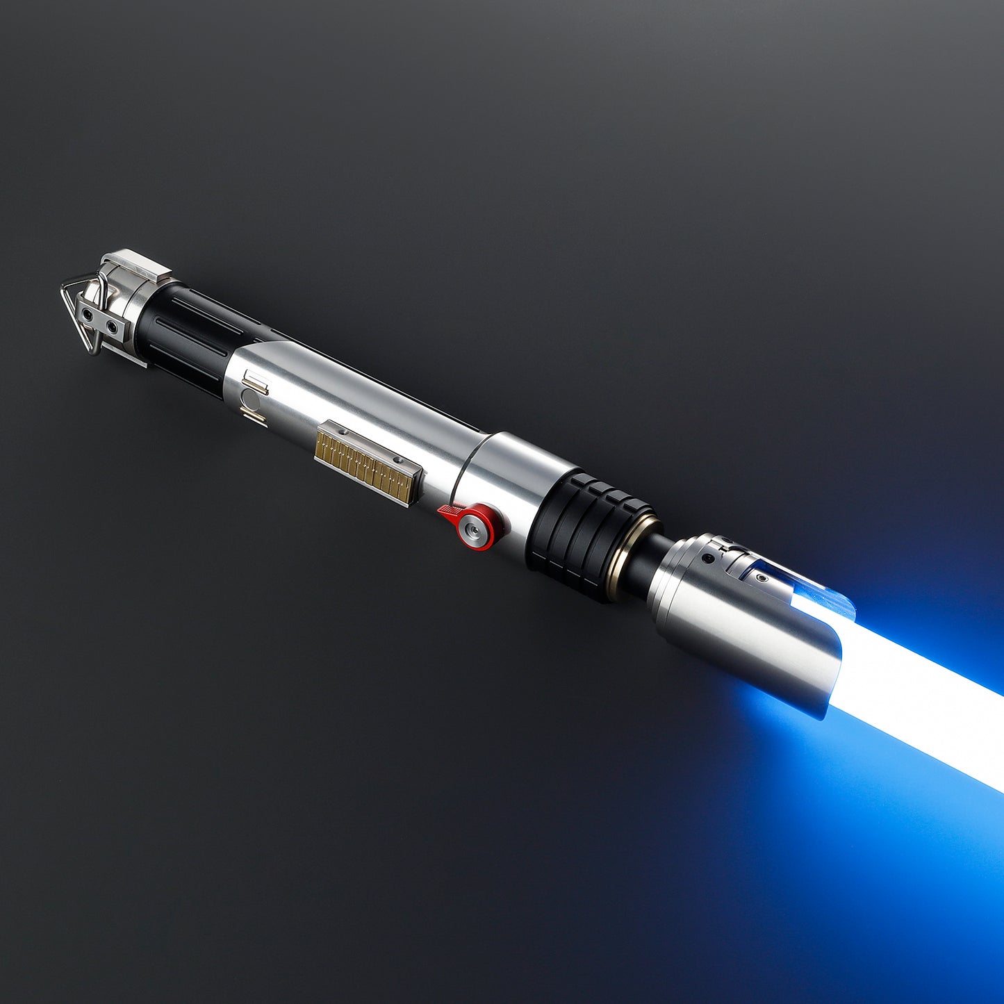 Sabine Wren-inspired chrome lightsaber with glowing purple blade – Battle Sabers