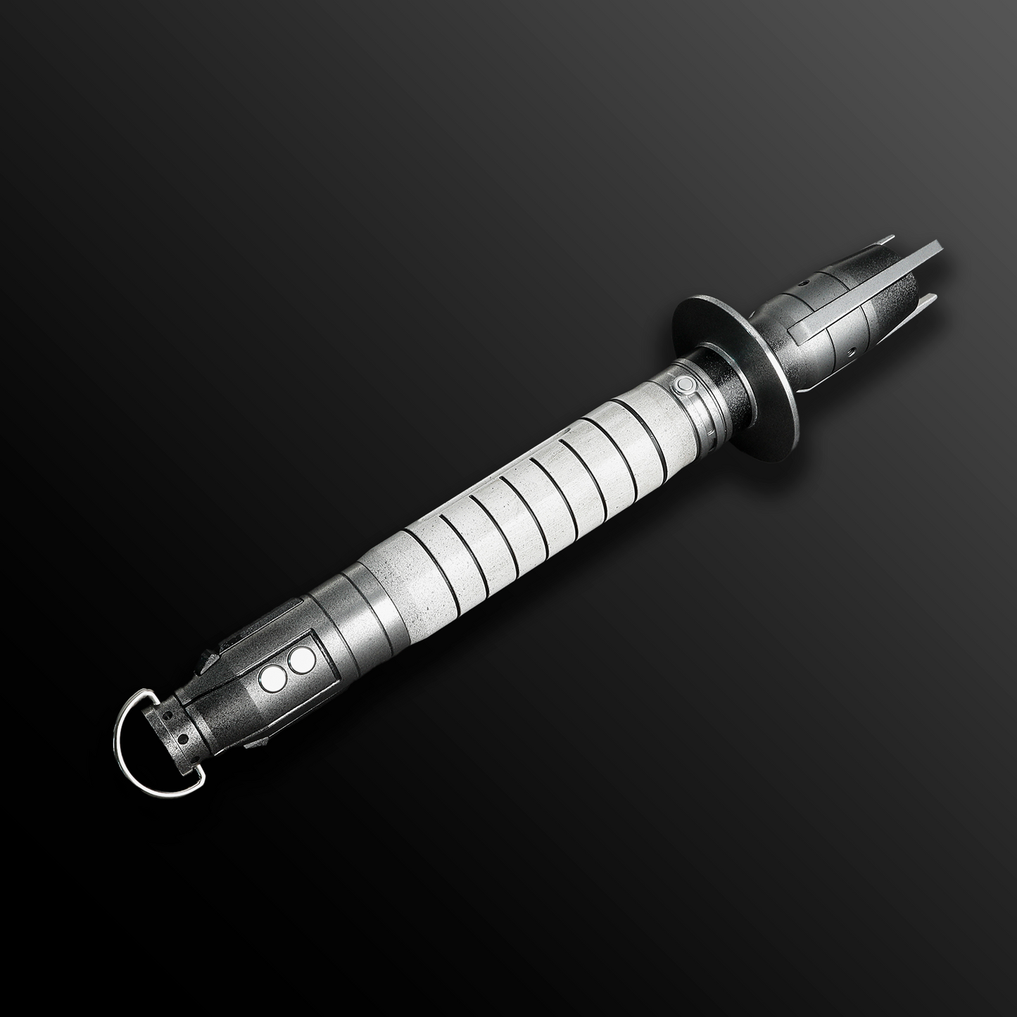 Shin Hati distressed lightsaber with red blade – Battle Sabers