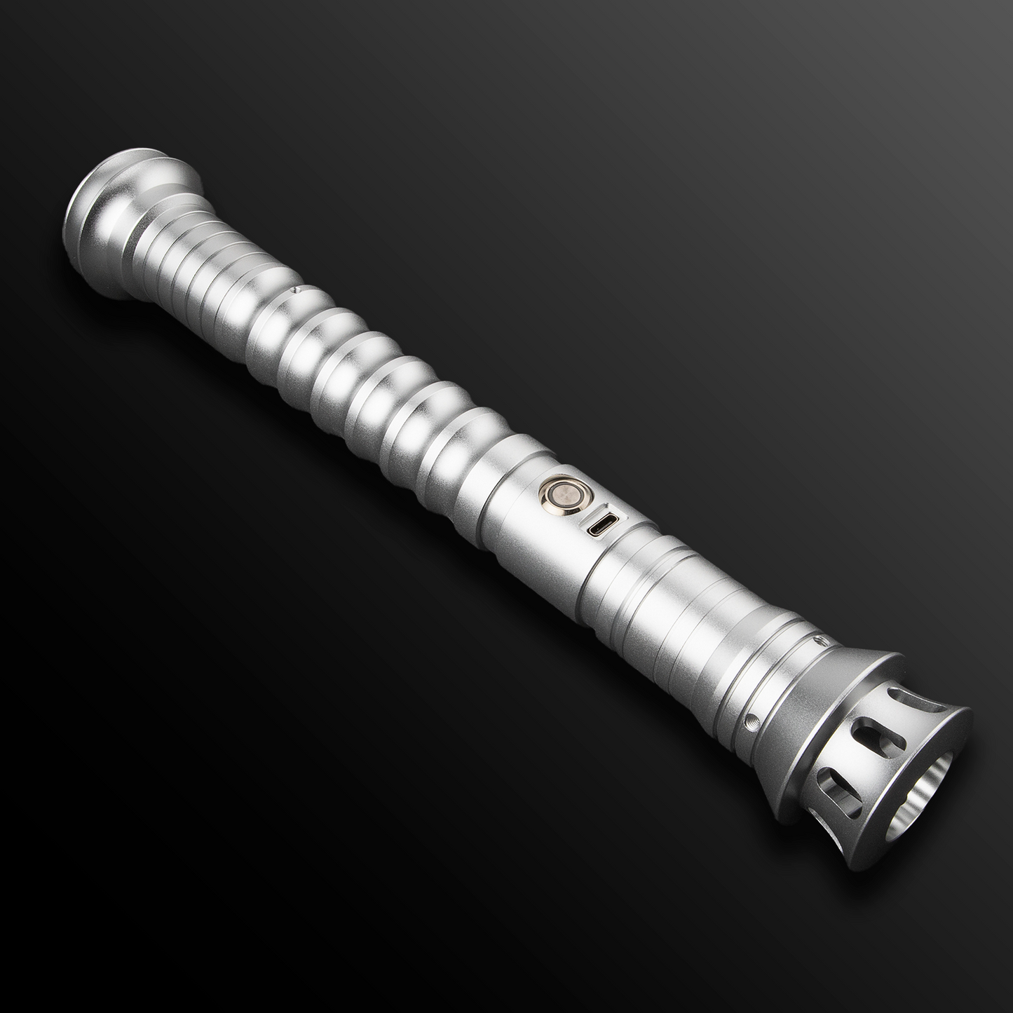 Silver hilt design of the Skoll Light Saber - Battle Sabers