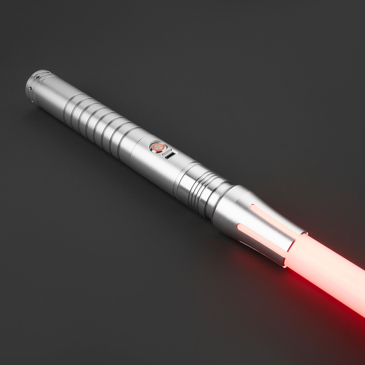Close-up of Lightfoil Light Saber’s illuminated core - Battle Sabers