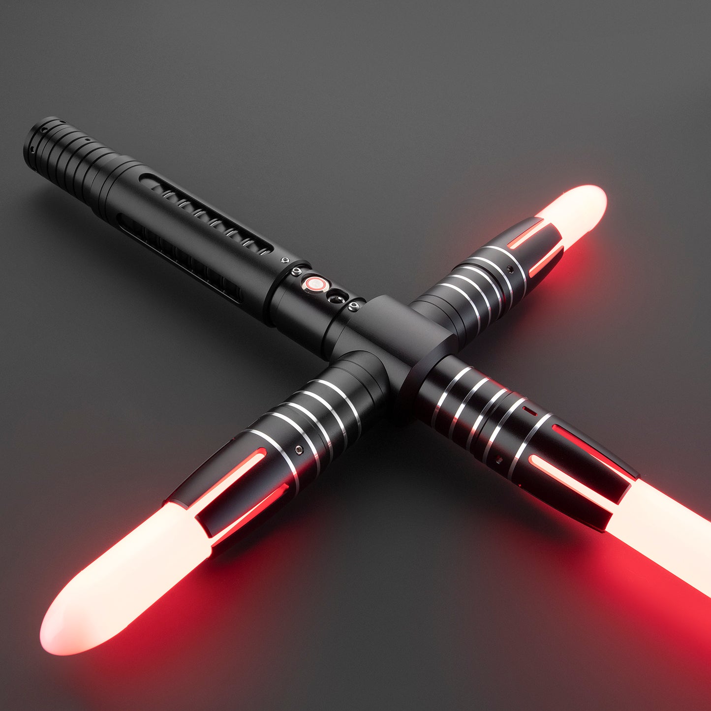 Close-up of Old Guard Long Hilt Light Saber’s radiant blade - Battle Sabers