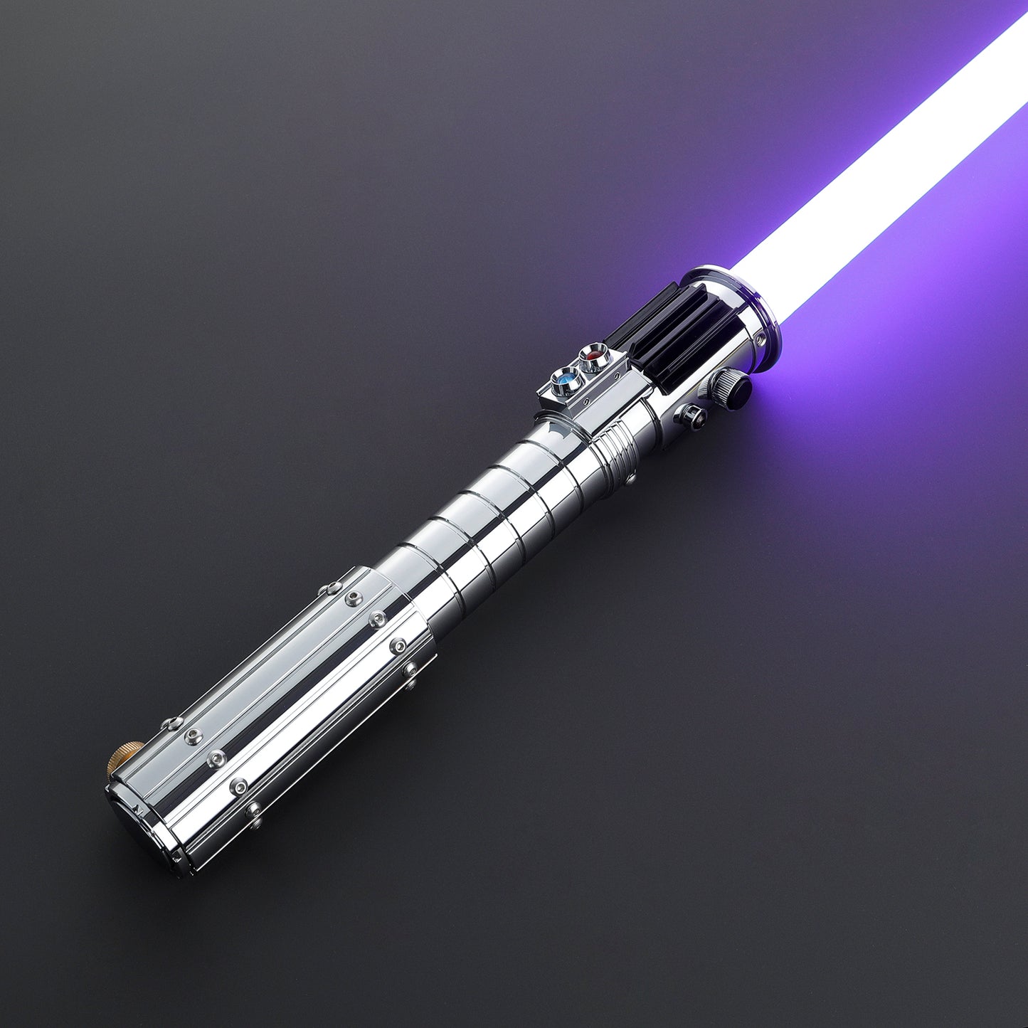 Famous Mara Jade Skywalker lightsaber with detailed hilt and red blade – Battle Sabers