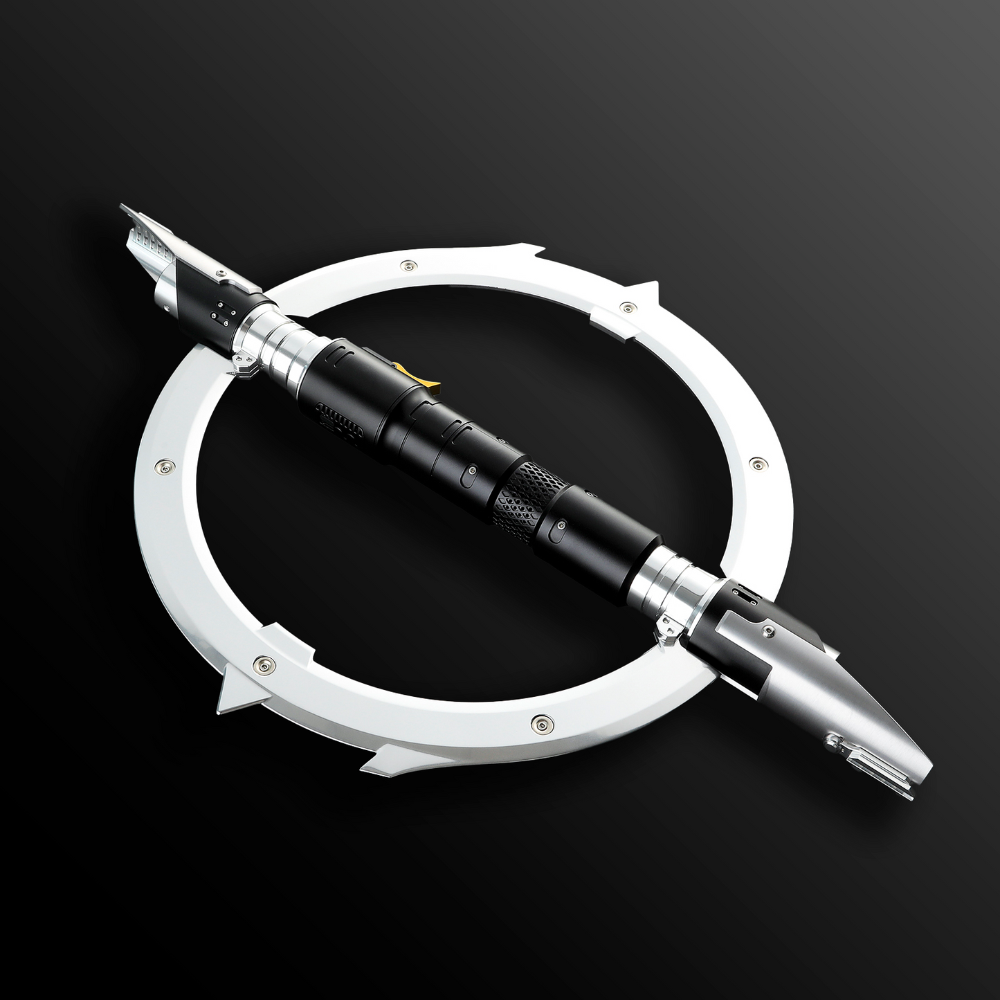 Custom Master Kelleran BEQ lightsaber with sleek metallic hilt – Battle Sabers