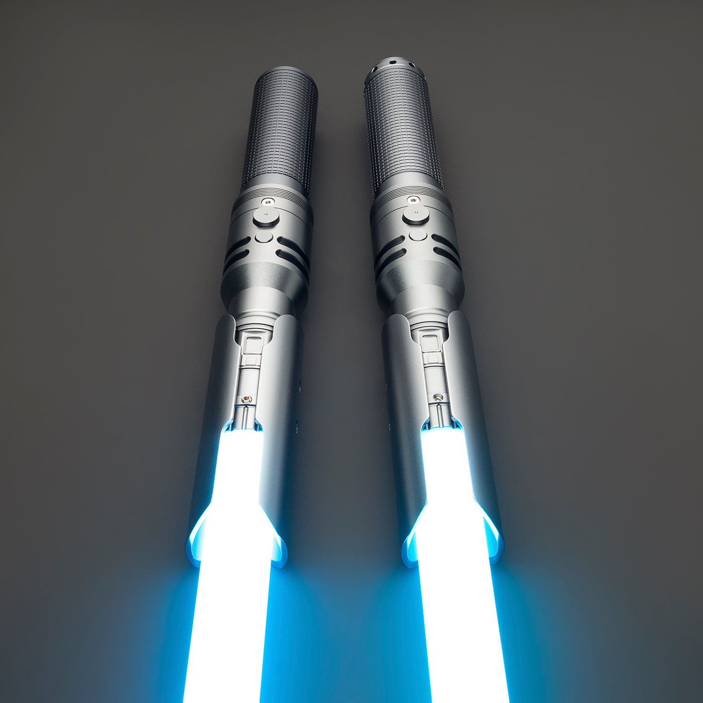 Kal Kestis blue lightsaber with sleek design and glowing blade – Battle Sabers