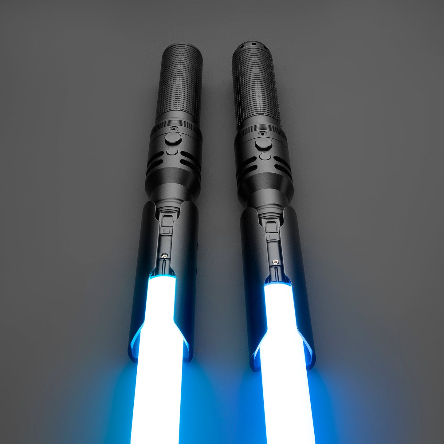 Kal Kestis lightsaber with glowing blue edge and detailed hilt – Battle Sabers