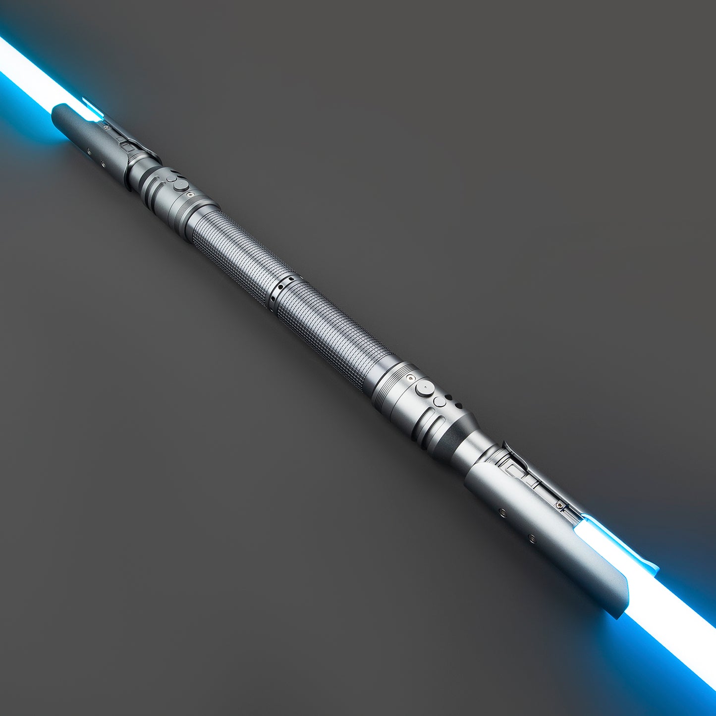 Custom Kal Kestis saber with metallic hilt and blue illumination – Battle Sabers