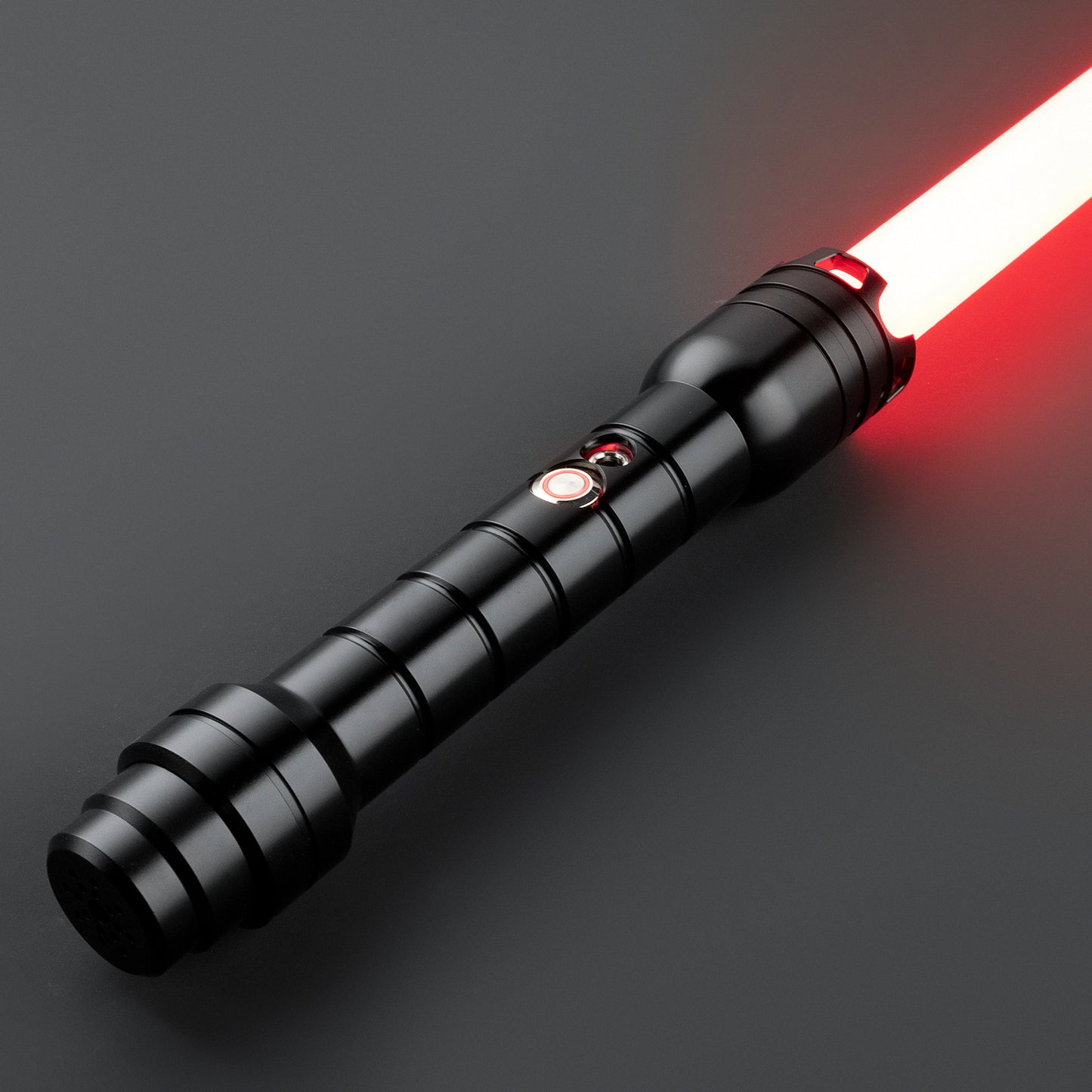 Pax Light Saber glowing brightly in a dark setting - Battle Sabers