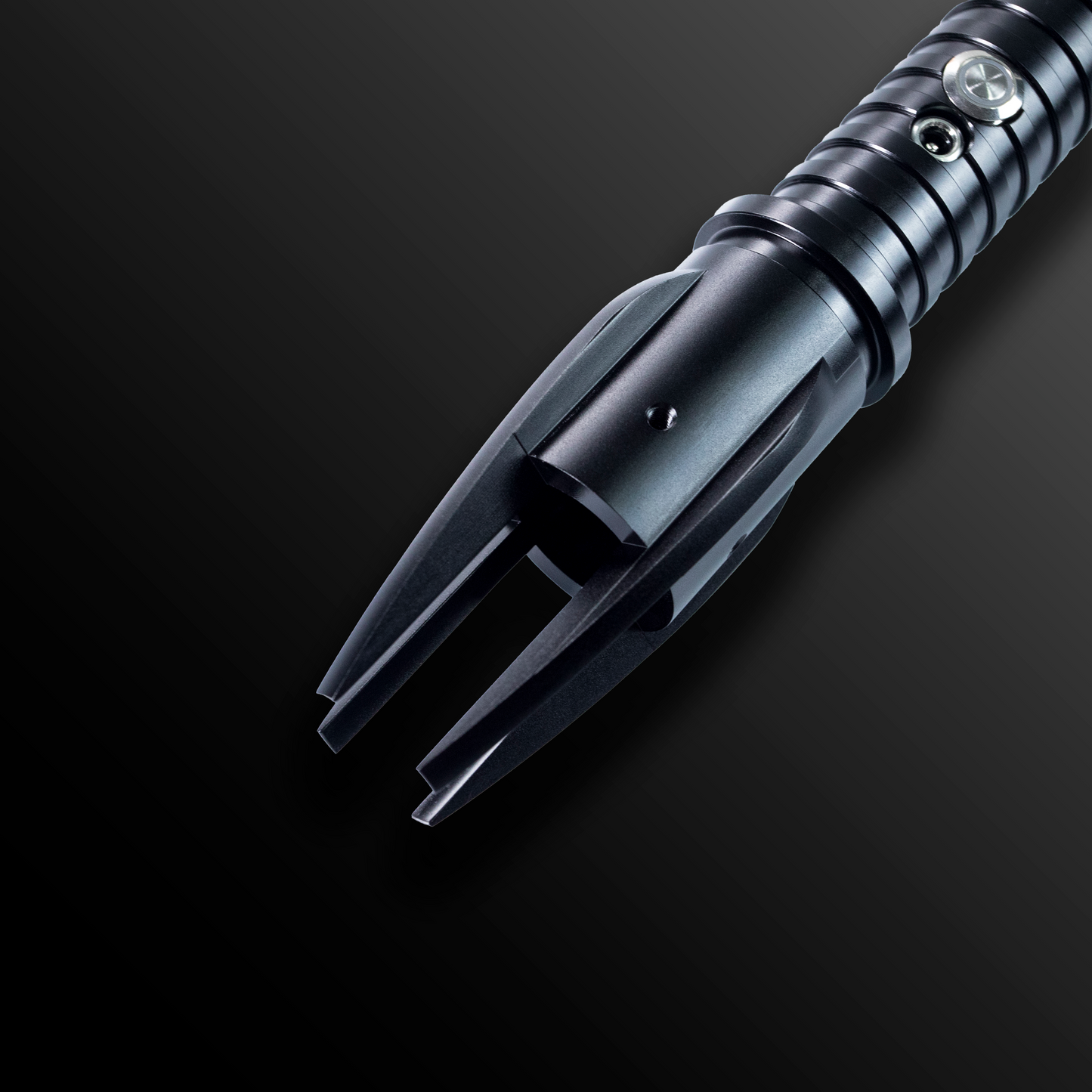 Phoenix Light Saber glowing brightly in a dark setting - Battle Sabers