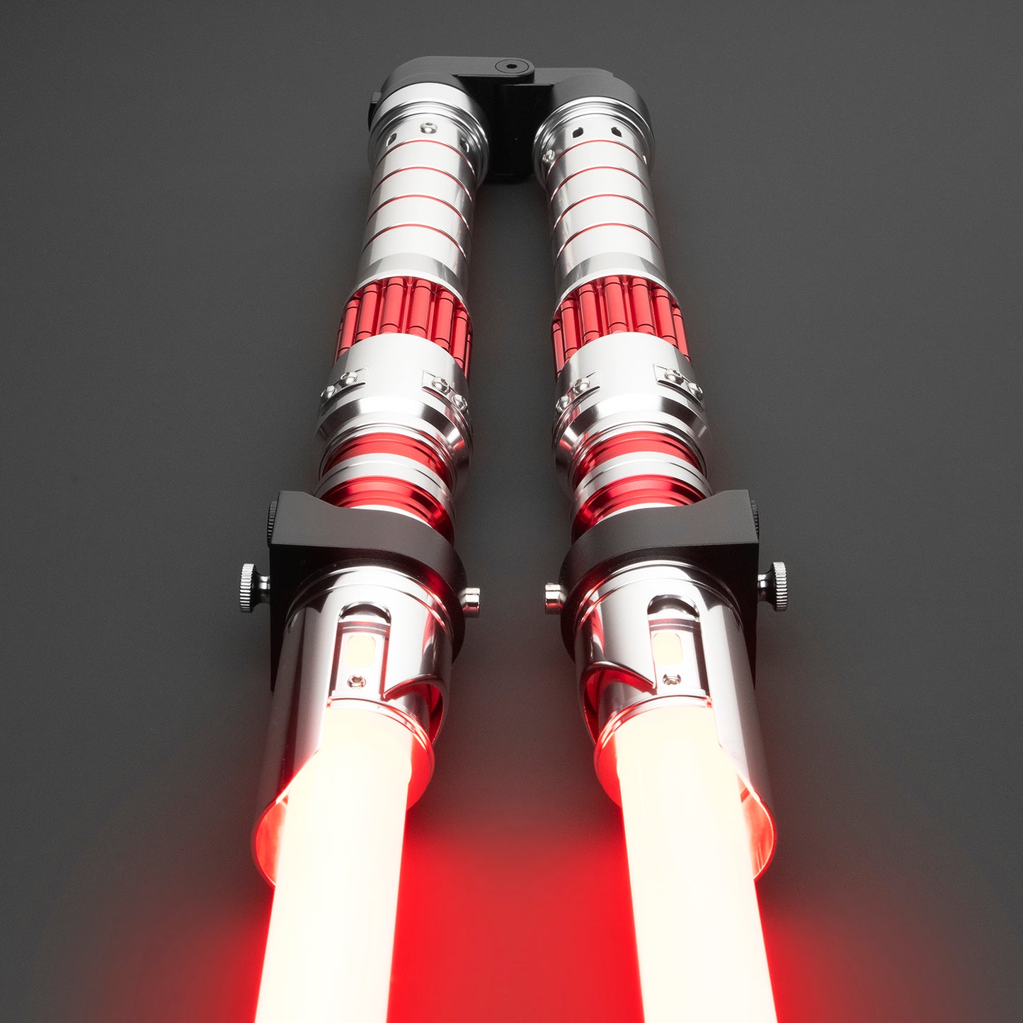 Inspired Dark Rey Red Double Bladed Light Saber - Battle Sabers