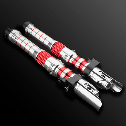 Inspired Dark Rey Red Double Bladed Light Saber - Battle Sabers