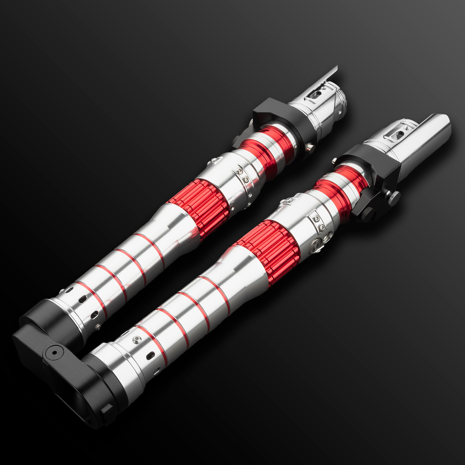 Inspired Dark Rey Red Double Bladed Light Saber - Battle Sabers