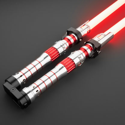 Inspired Dark Rey Red Double Bladed Light Saber - Battle Sabers