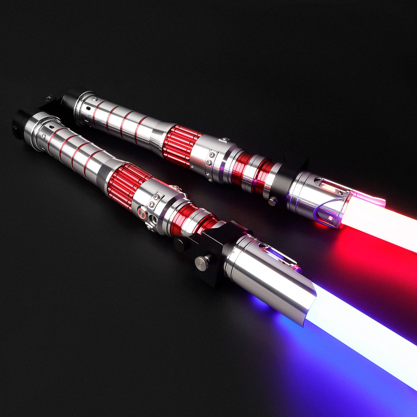 Inspired Dark Rey Red Double Bladed Light Saber - Battle Sabers