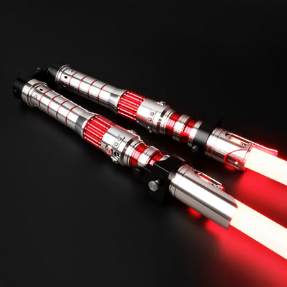 Inspired Dark Rey Red Double Bladed Light Saber - Battle Sabers