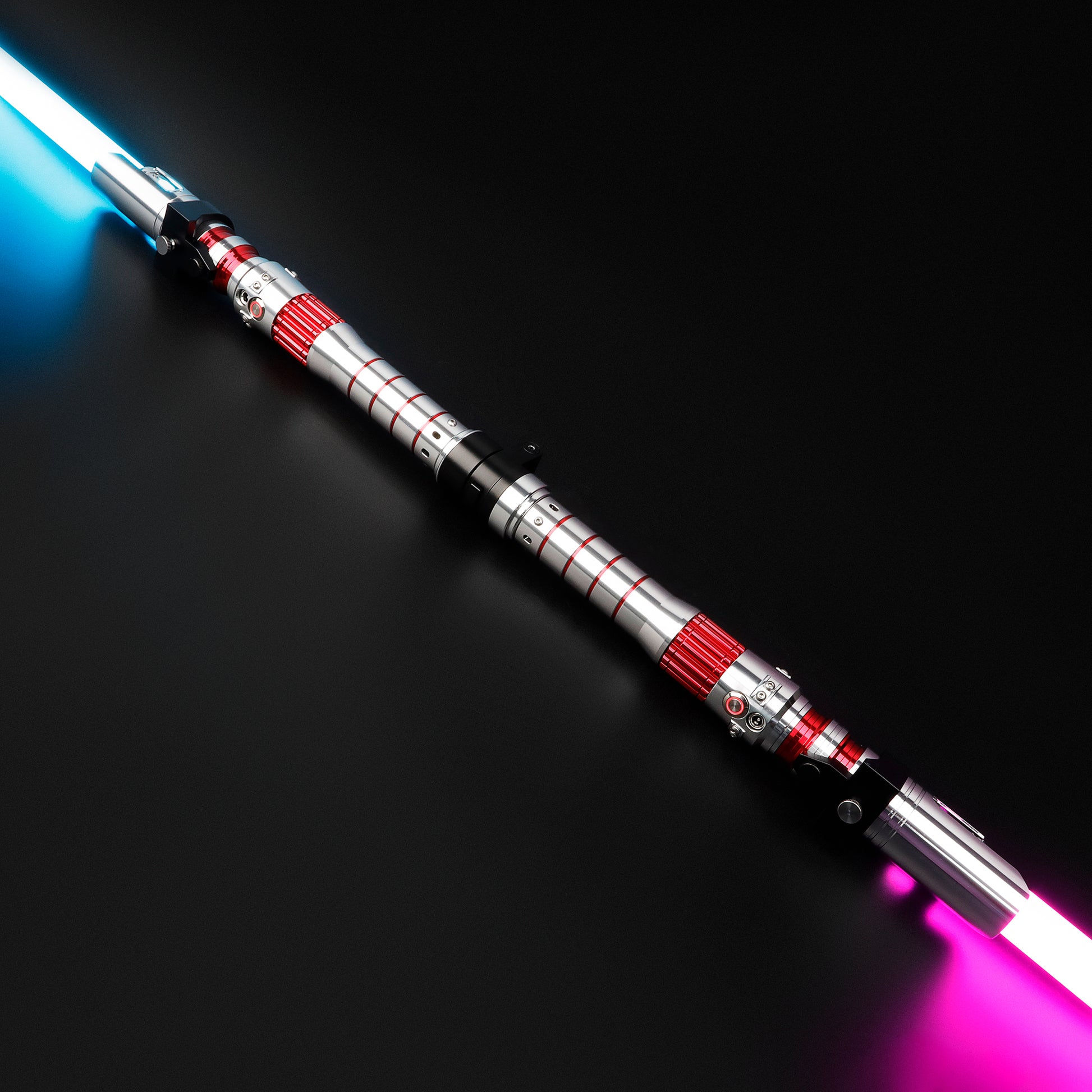 Inspired Dark Rey Red Double Bladed Light Saber - Battle Sabers