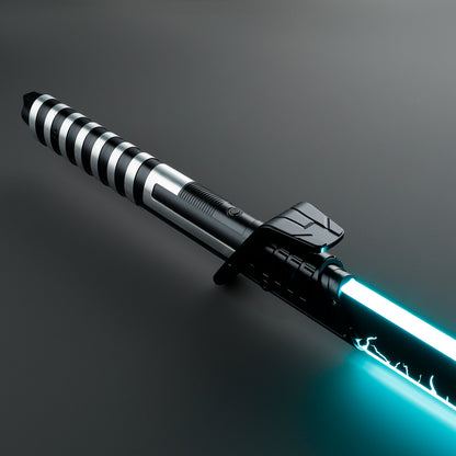 Inspired Darksaber Silver/Black Sith Light Saber - Battle Sabers