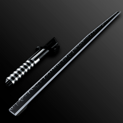 Inspired Darksaber Silver/Black Sith Light Saber - Battle Sabers