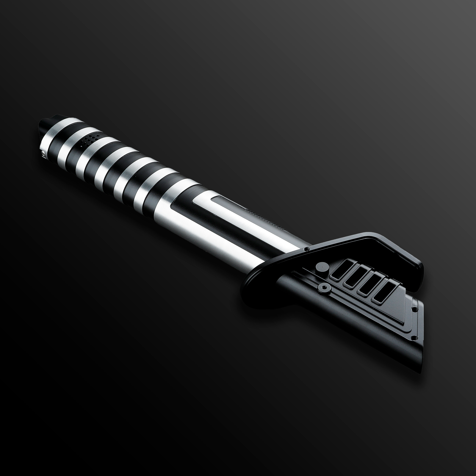 Inspired Darksaber Silver/Black Sith Light Saber - Battle Sabers