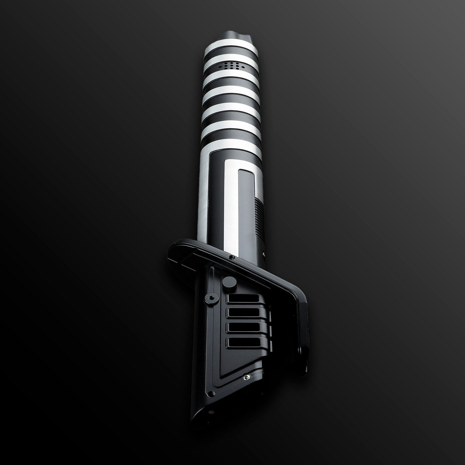 Inspired Darksaber Silver/Black Sith Light Saber - Battle Sabers