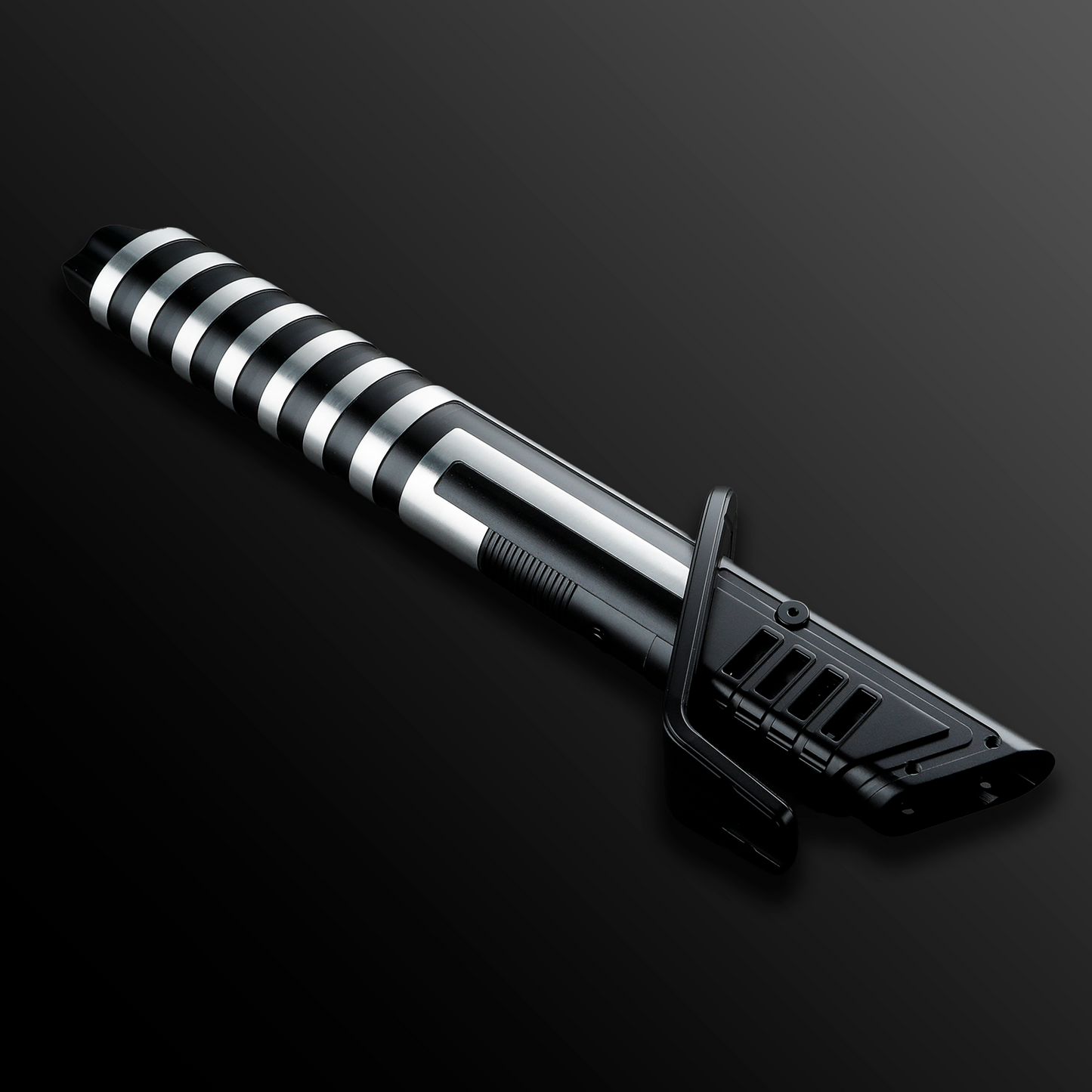 Inspired Darksaber Silver/Black Sith Light Saber - Battle Sabers