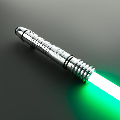 Famous Kit Fisto lightsaber with vibrant green illumination – Battle Sabers