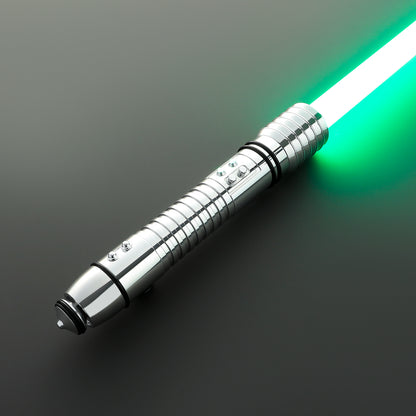 Kit Fisto-inspired lightsaber with elegant hilt and green glow – Battle Sabers