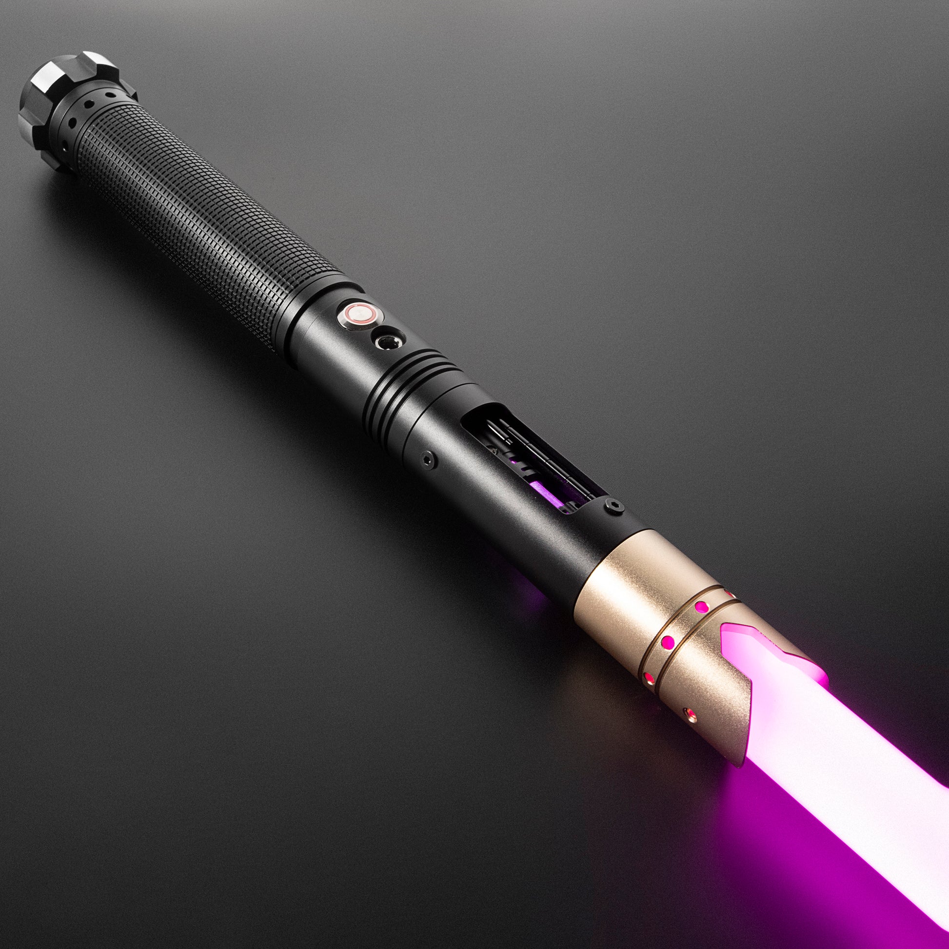 Transparent Crystal Light Saber glowing with energy - Battle Sabers