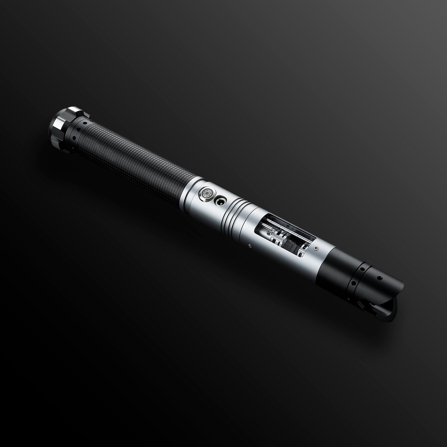 Side view of Crystal Light Saber emitting bright light - Battle Sabers