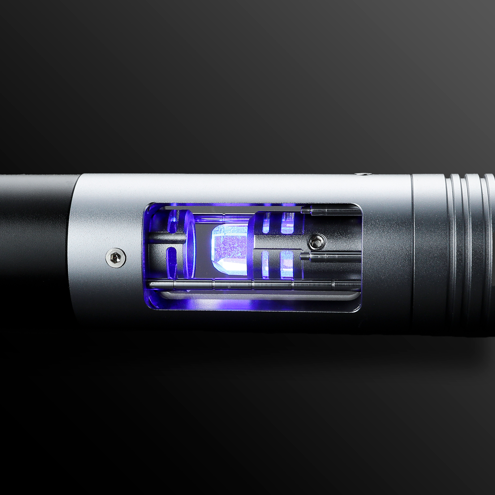 Crystal Light Saber resting on a futuristic surface - Battle Sabers