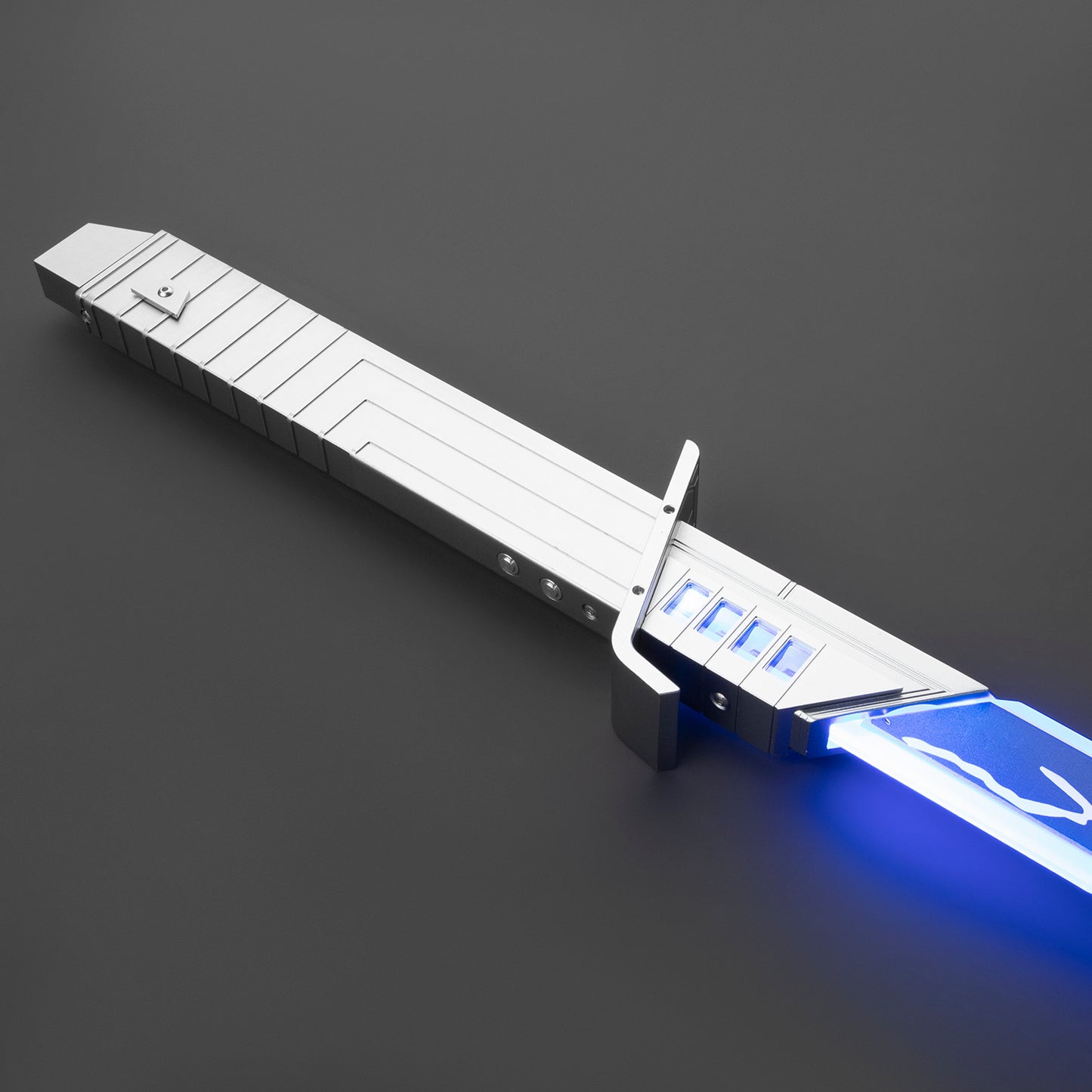 Silver Hilt Dark Saber Custom Lightsaber - Battle Sabers