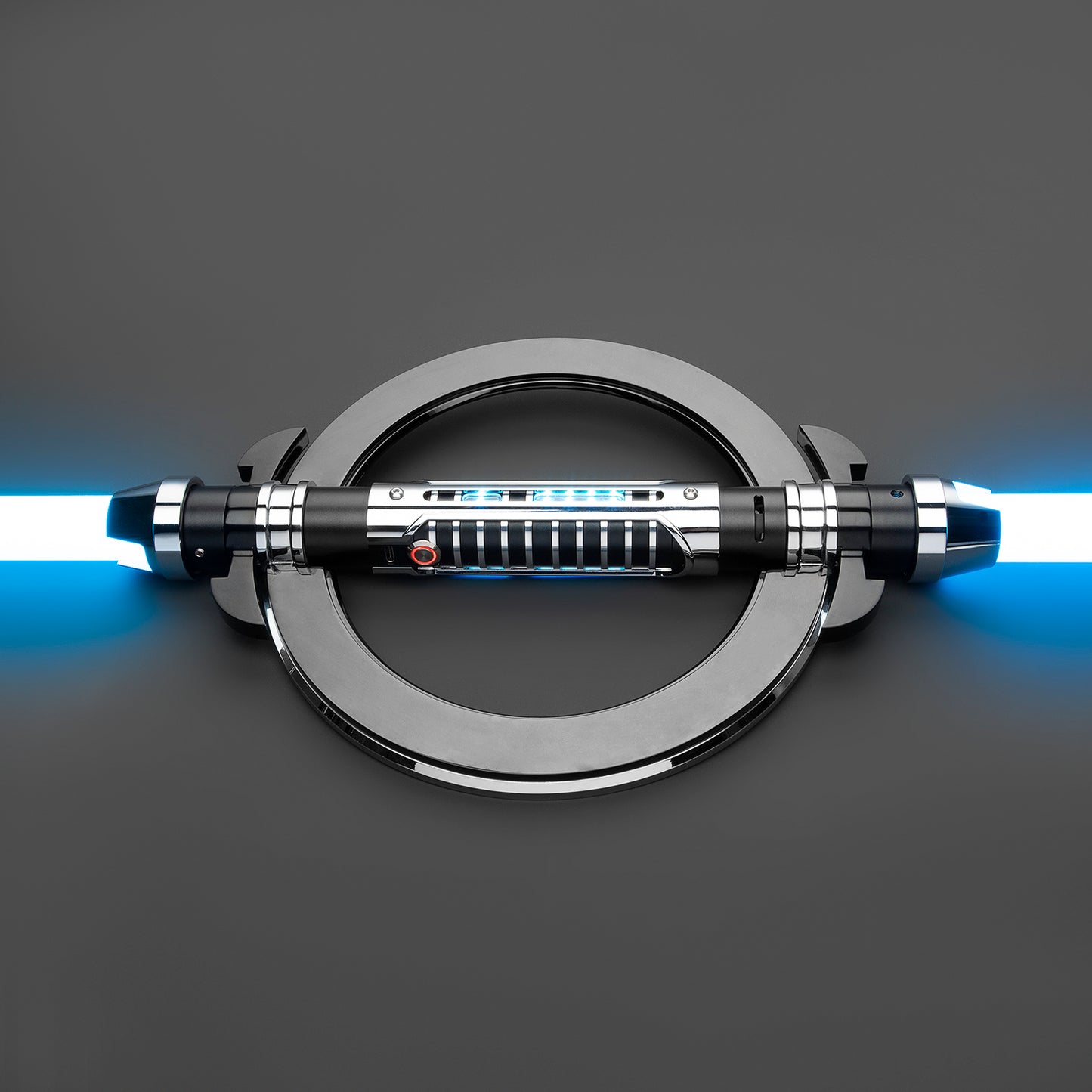 Handcrafted Inquisitor double-blade lightsaber with radiant red blades – Battle Sabers