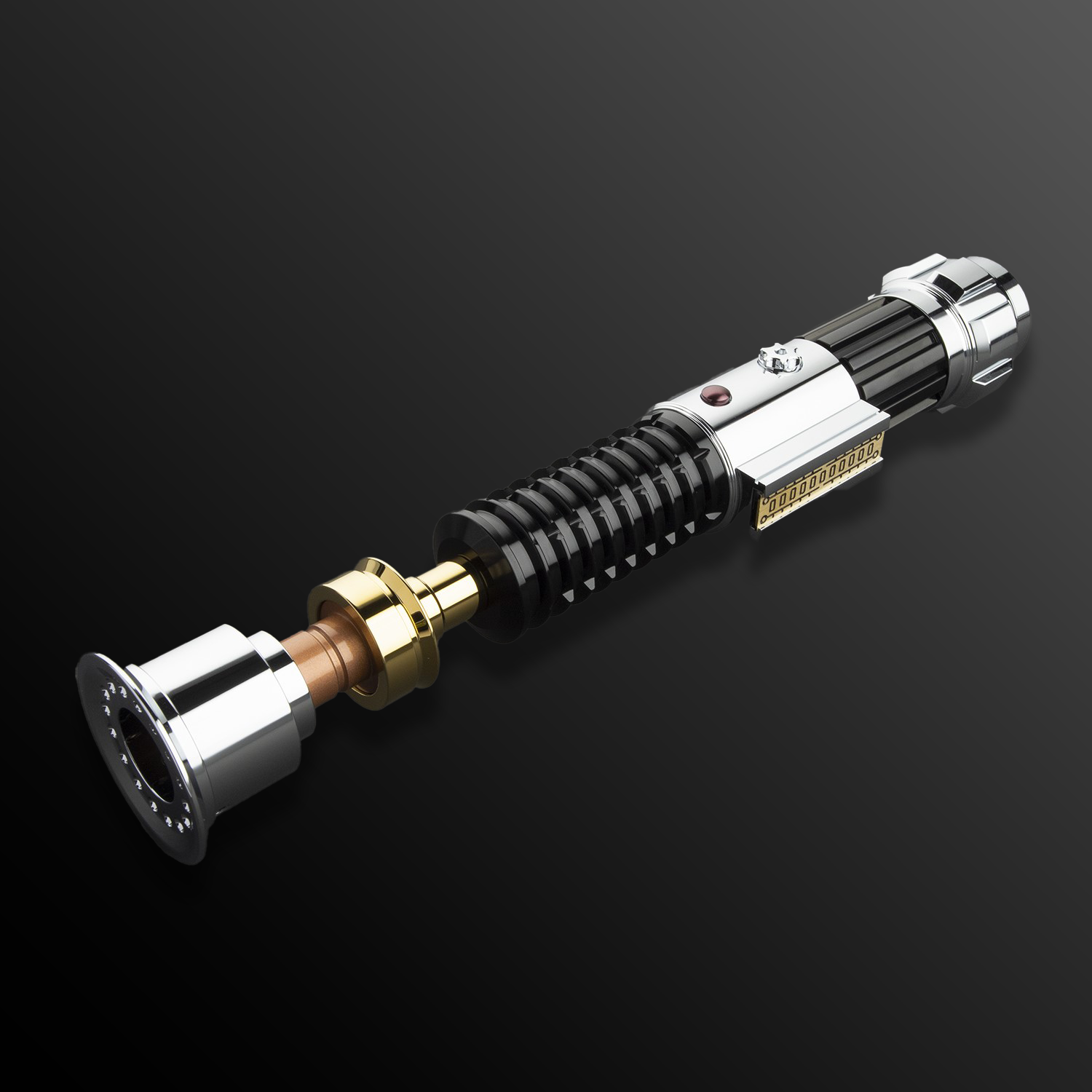 Kenobi-inspired lightsaber with polished metallic hilt – Battle Sabers