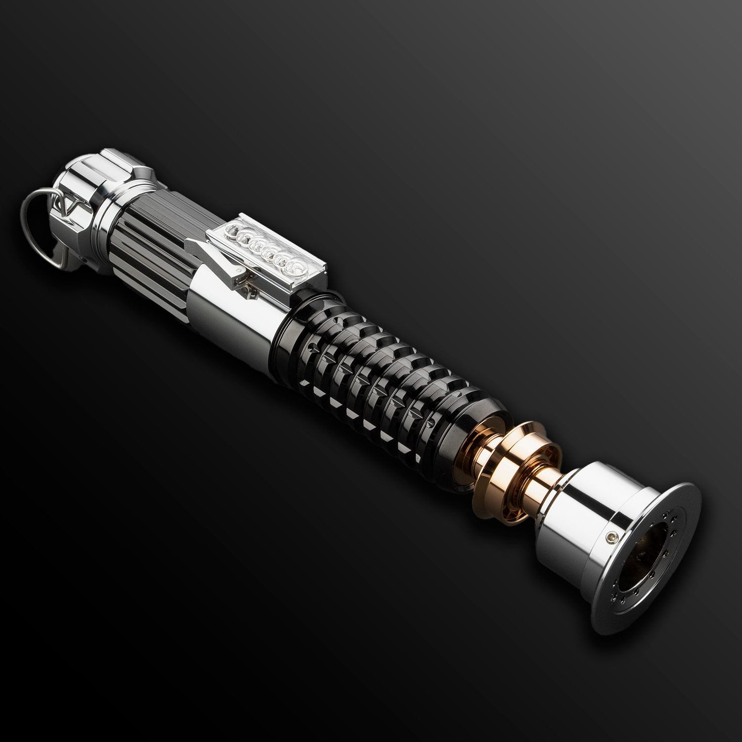 Custom Obi-Wan lightsaber with sleek metallic hilt – Battle Sabers