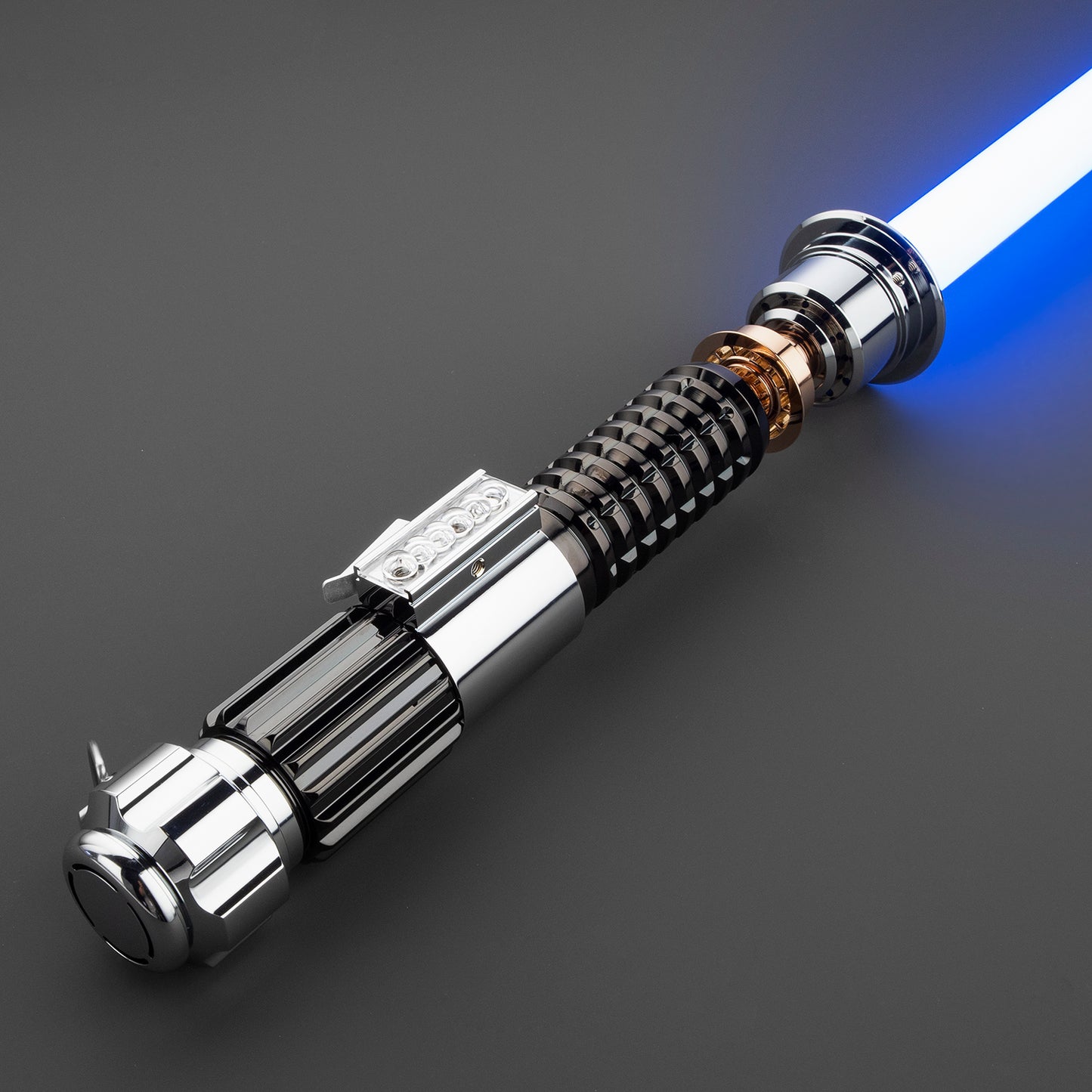 Obi-Wan lightsaber with glowing blue illumination – Battle Sabers