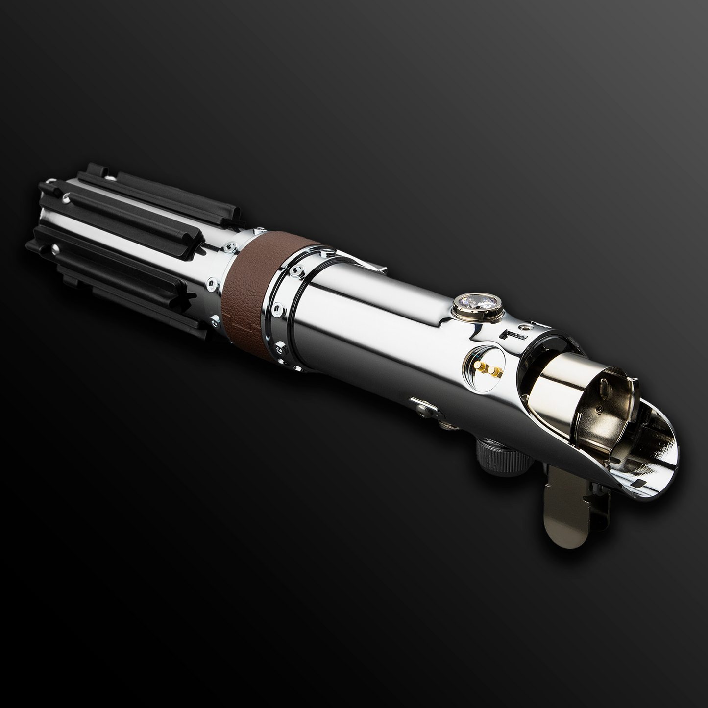 Custom Rey Skywalker lightsaber with sleek metallic hilt – Battle Sabers