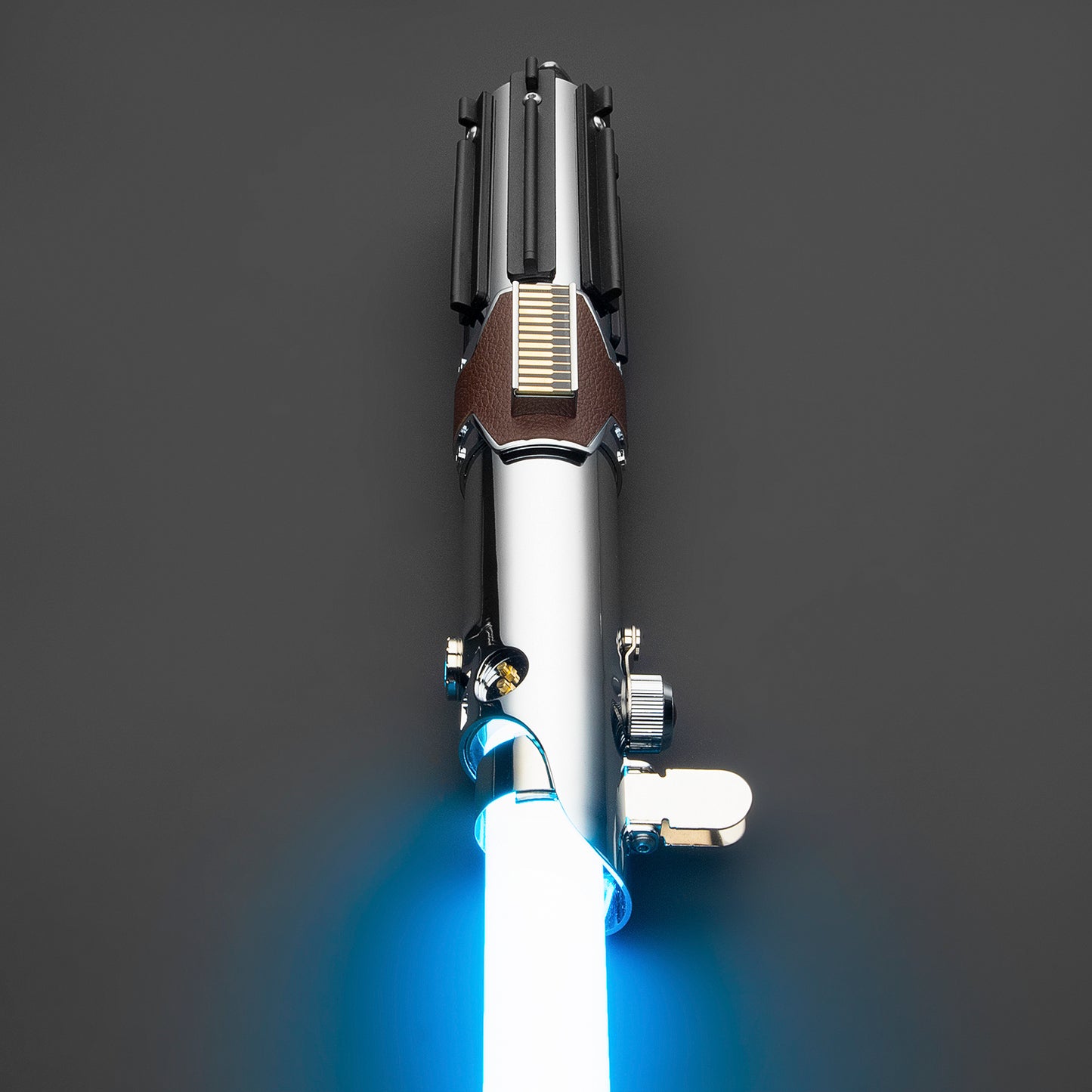 Handcrafted Rey Skywalker lightsaber with vibrant blue edge – Battle Sabers