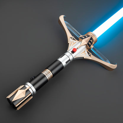 Stellan Gios lightsaber with glowing blade – Battle Sabers