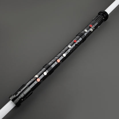 "Maul Themed" Dual Sided Light Saber - Black - Battle Sabers