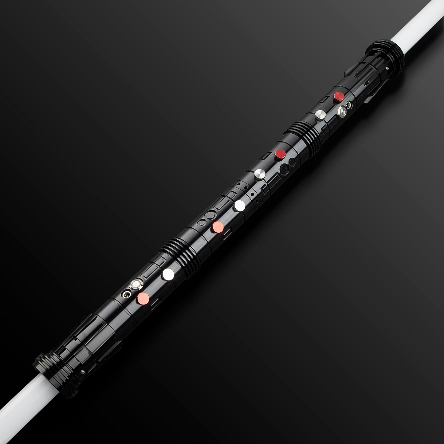 "Maul Themed" Dual Sided Light Saber - Black - Battle Sabers